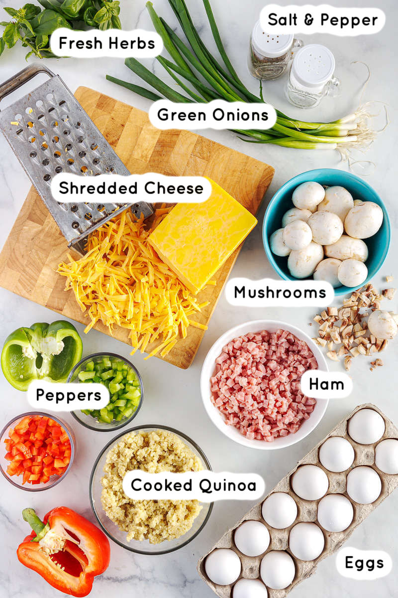 Crustless Mini Quiche with Quinoa Hey Donna