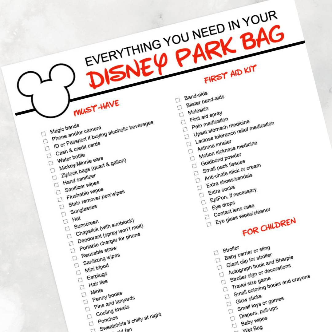 What to Pack in Your Disney Park Bag Hey Donna