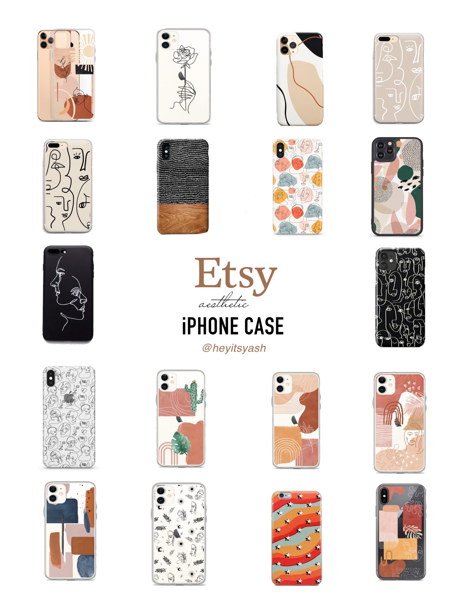 Aesthetic iPhone Cases from Etsy HeyitsYash