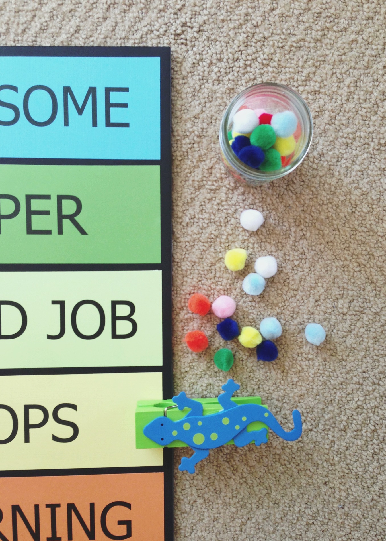 DIY Behavior Chart {to help keep Mommy in check too}