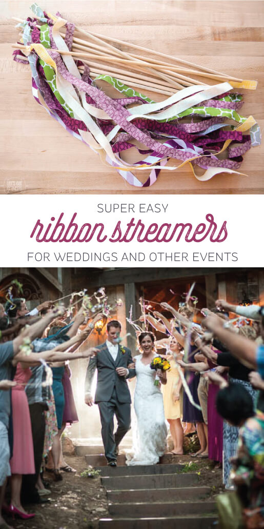 Our Wedding Fabric Streamers! Hey, Let's Make Stuff