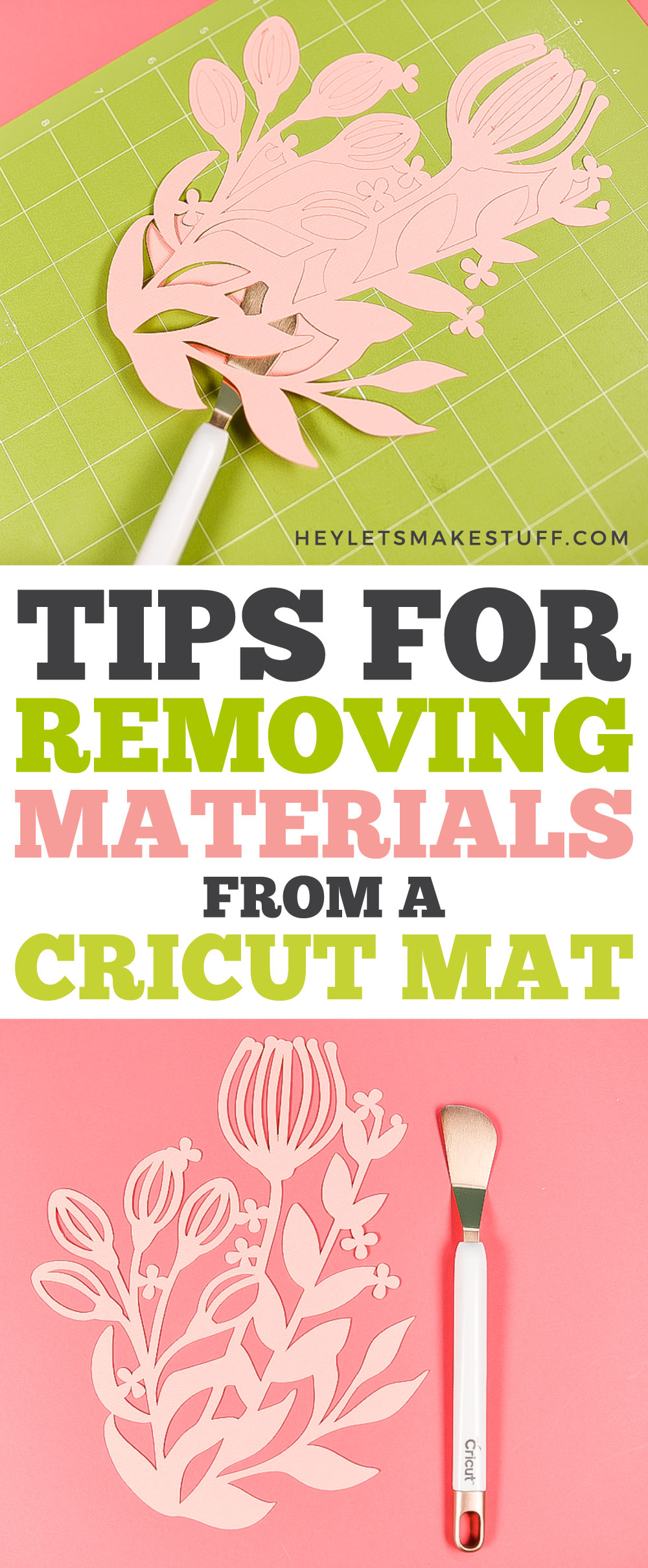 Tips for Removing Materials from Your Cricut Mat Hey, Let's Make Stuff