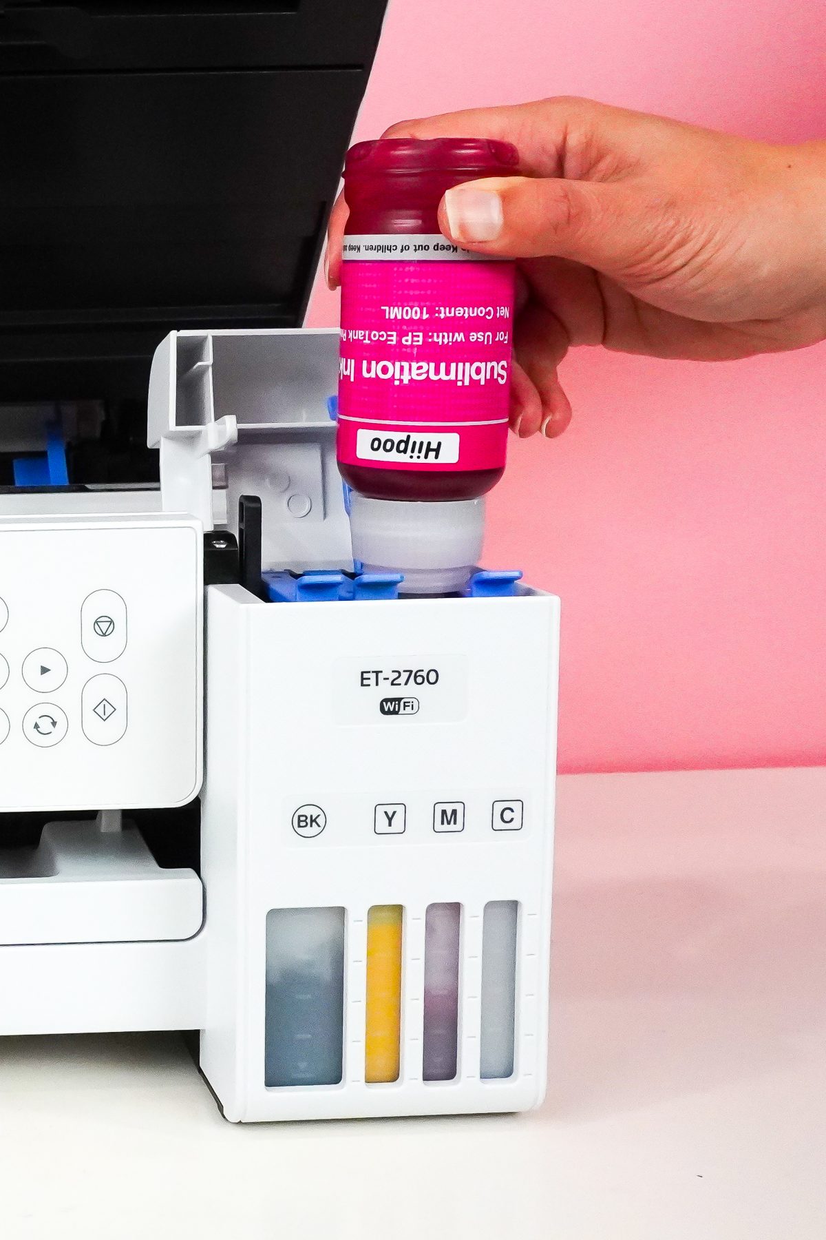 Sublimation converted Epson ecotsnk et 672