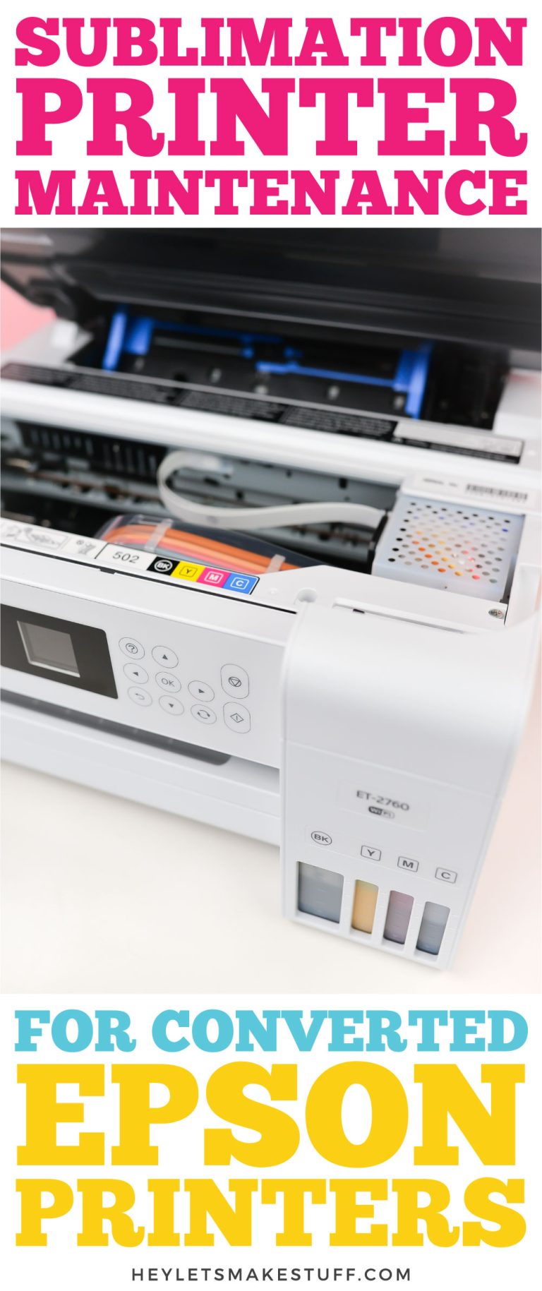 Sublimation Printer Maintenance for Converted Printers - Hey, Let's