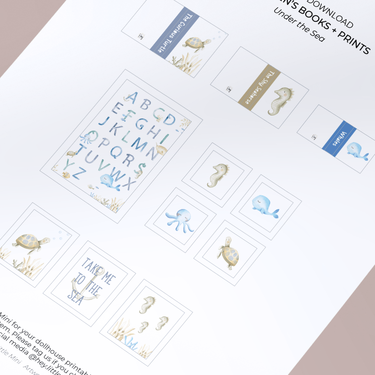 Under the Sea Digital Set Hey Little Mini