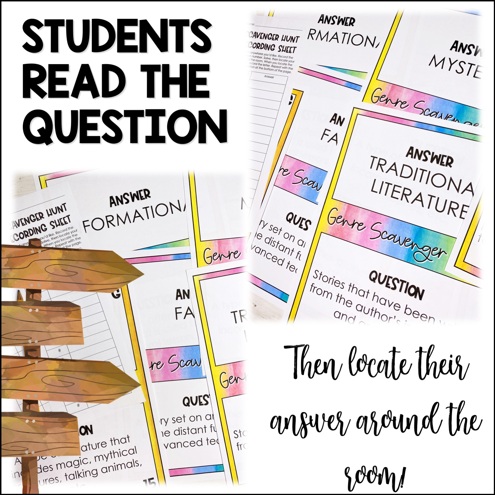 Literary Genre Scavenger Hunt Activity Hey Natayle