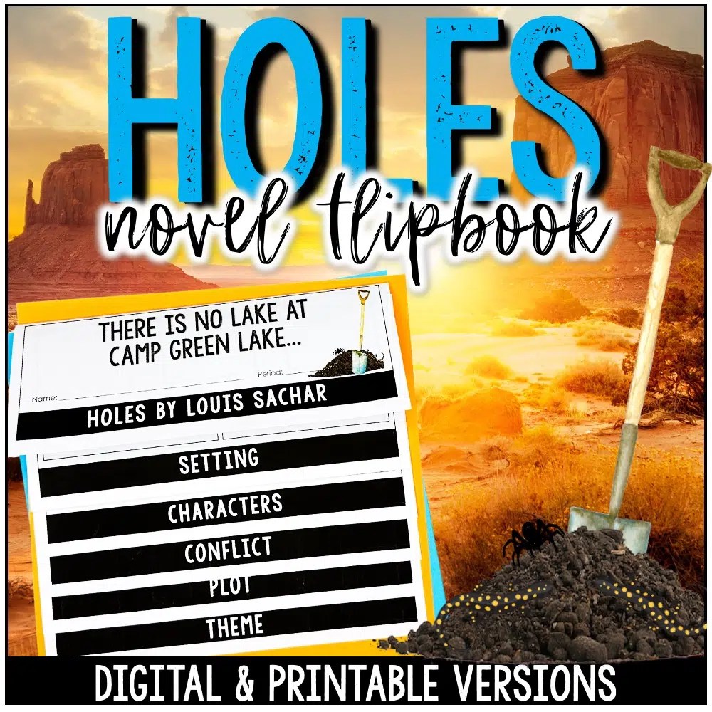 Holes Unit Activities Bundle An Integrated Novel Study 2.0 Hey Natayle