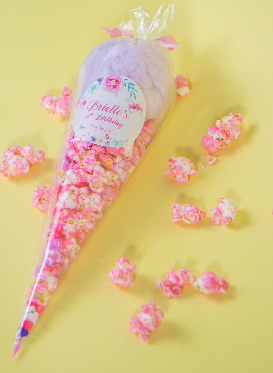 Cotton Candy/Popcorn Combo Bag Hey Sweets Gourmet Treats