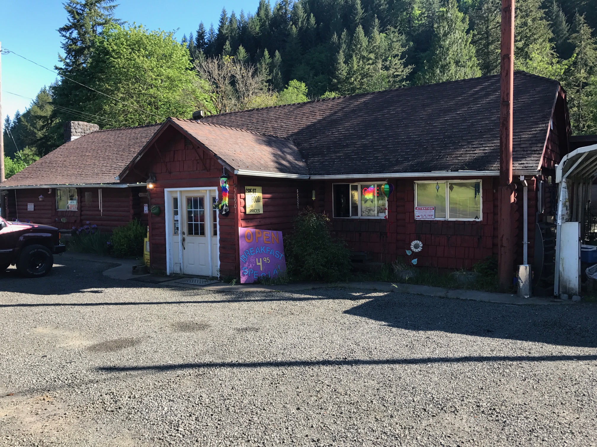 The Log Cabin Restaurant Gales Creek Hey Willamette Valley