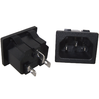 IEC Mains Inlet Socket, Snap in, Panel mount | Hifi Collective