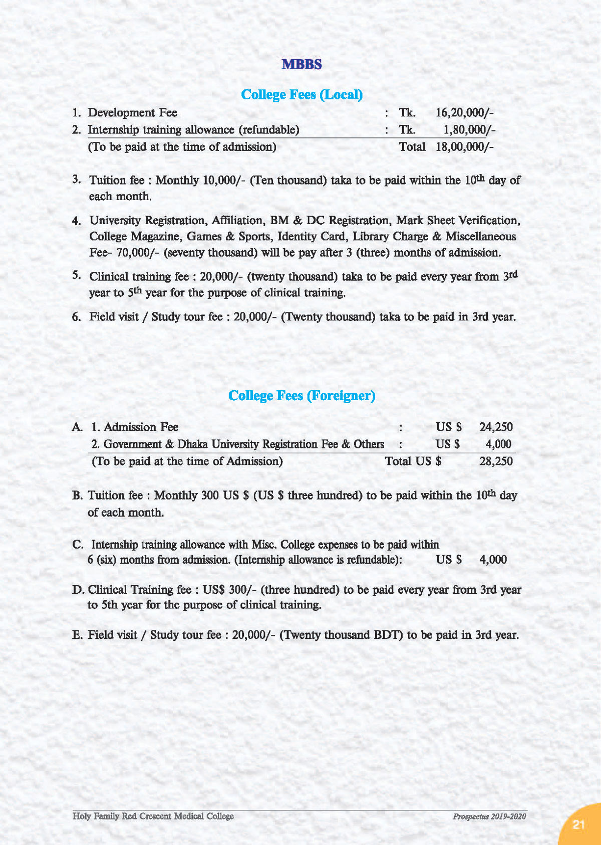 Holy Family School Fees Structure at Bobby Garay blog