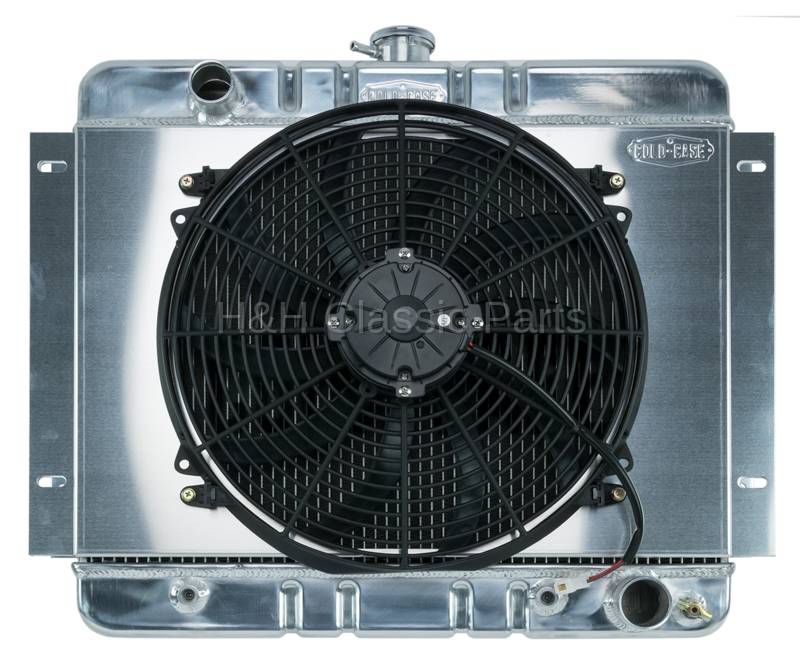 Aluminum Radiator with Electric Fan 196267 Nova or Chevy II Cold