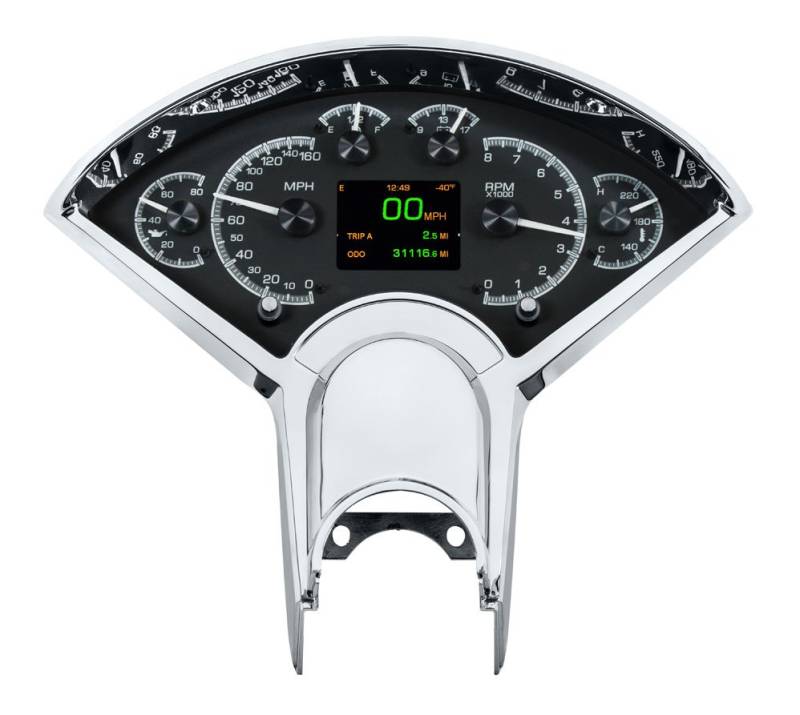 Dakota Digital HDX Gauge Series Black Alloy 195556 Fullsize Chevy