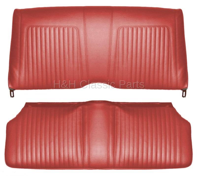 Rear Seat Covers Red 1967 Camaro Distinctive Industries 43115