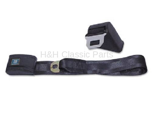 Front Seat Belt LH Black 1968 Impala or Impala SS OER 11724