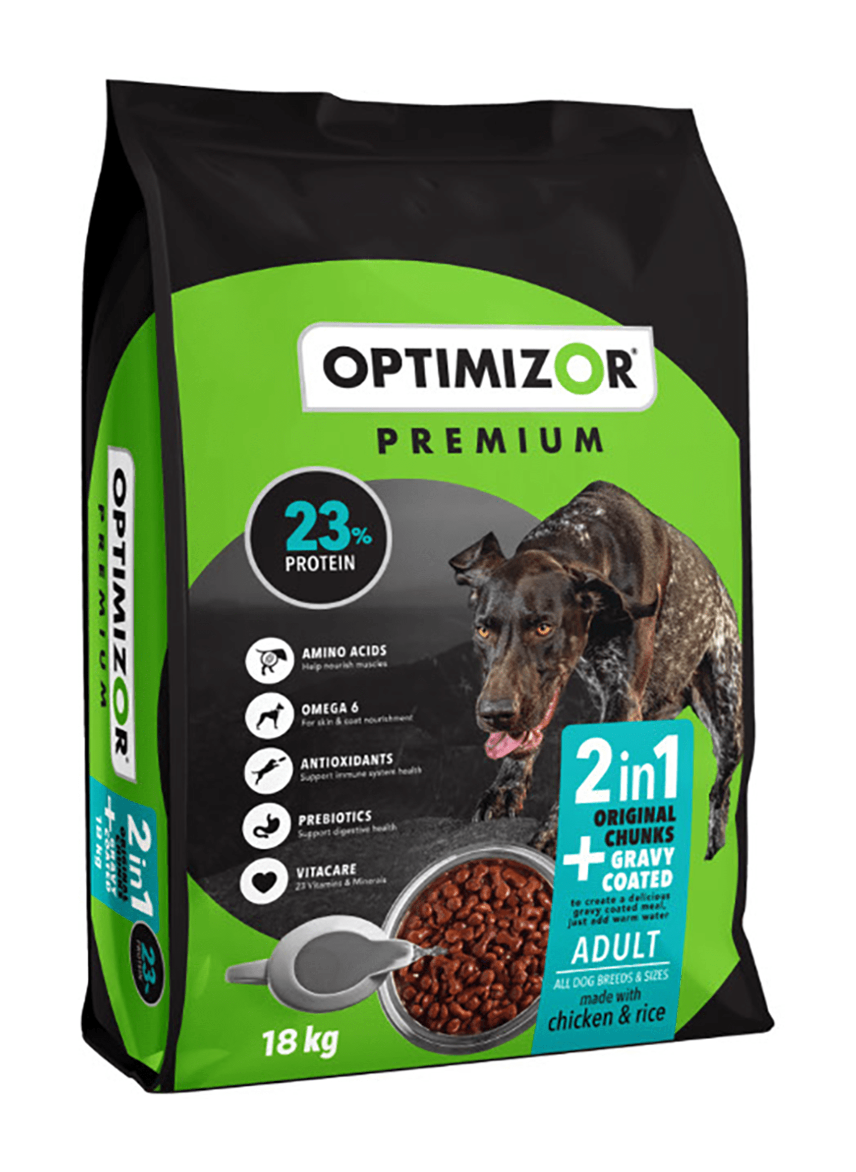 Optimizor Premium Adult 2in1 Gravy Coated HH Feeds