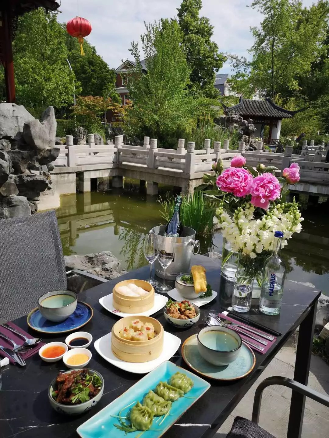 Das Restaurant Yu Garden chinesische Köstlichkeiten