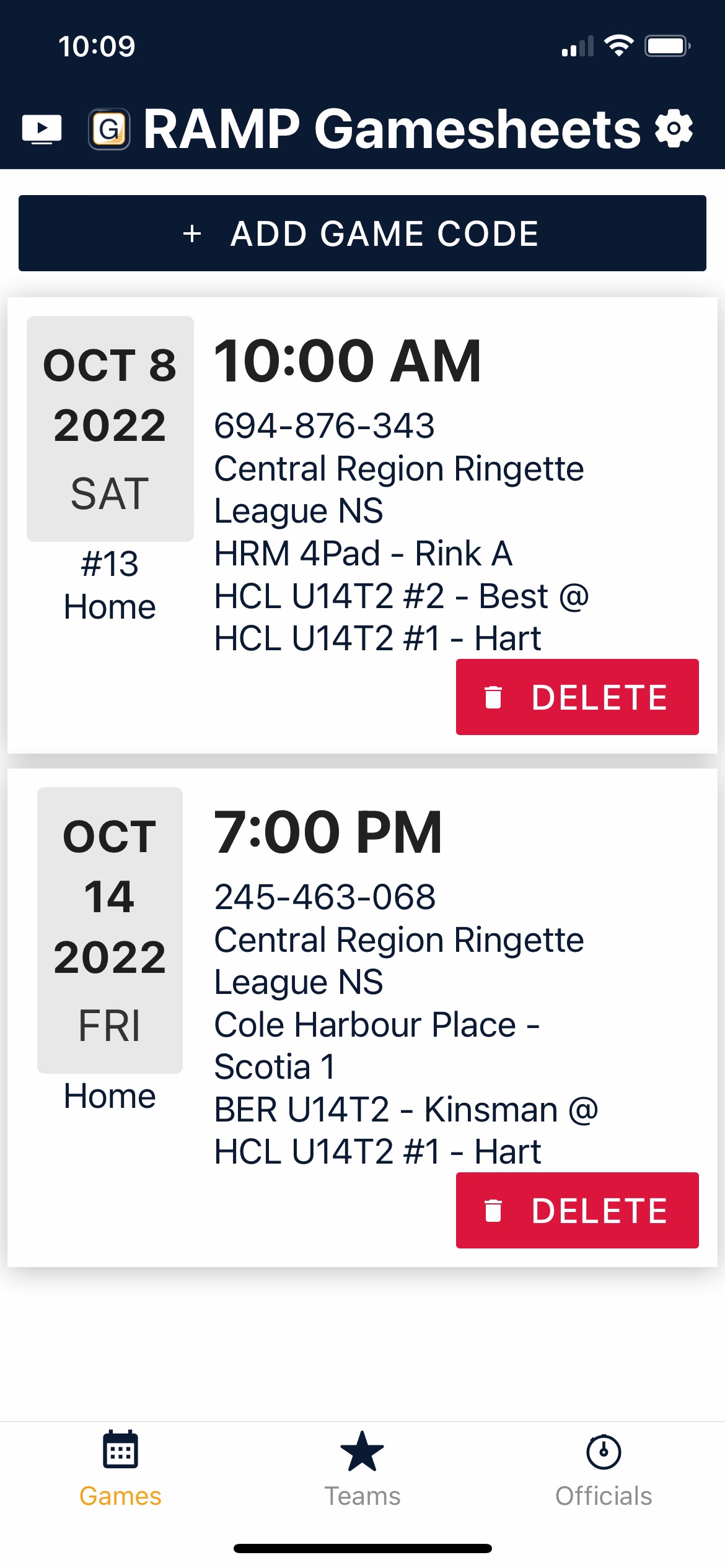 Halifax Hurricanes Ringette Association site by RAMP InterActive