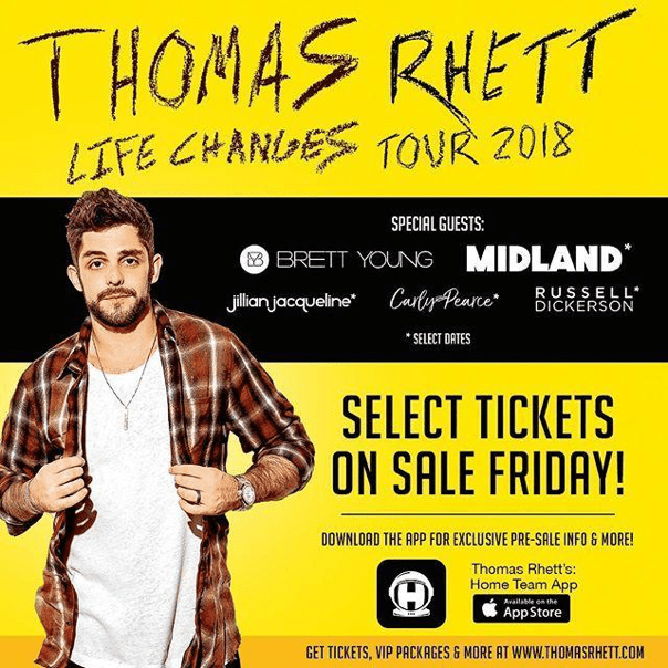 Country Music Star Thomas Rhett Announces Hershey Tour Date The