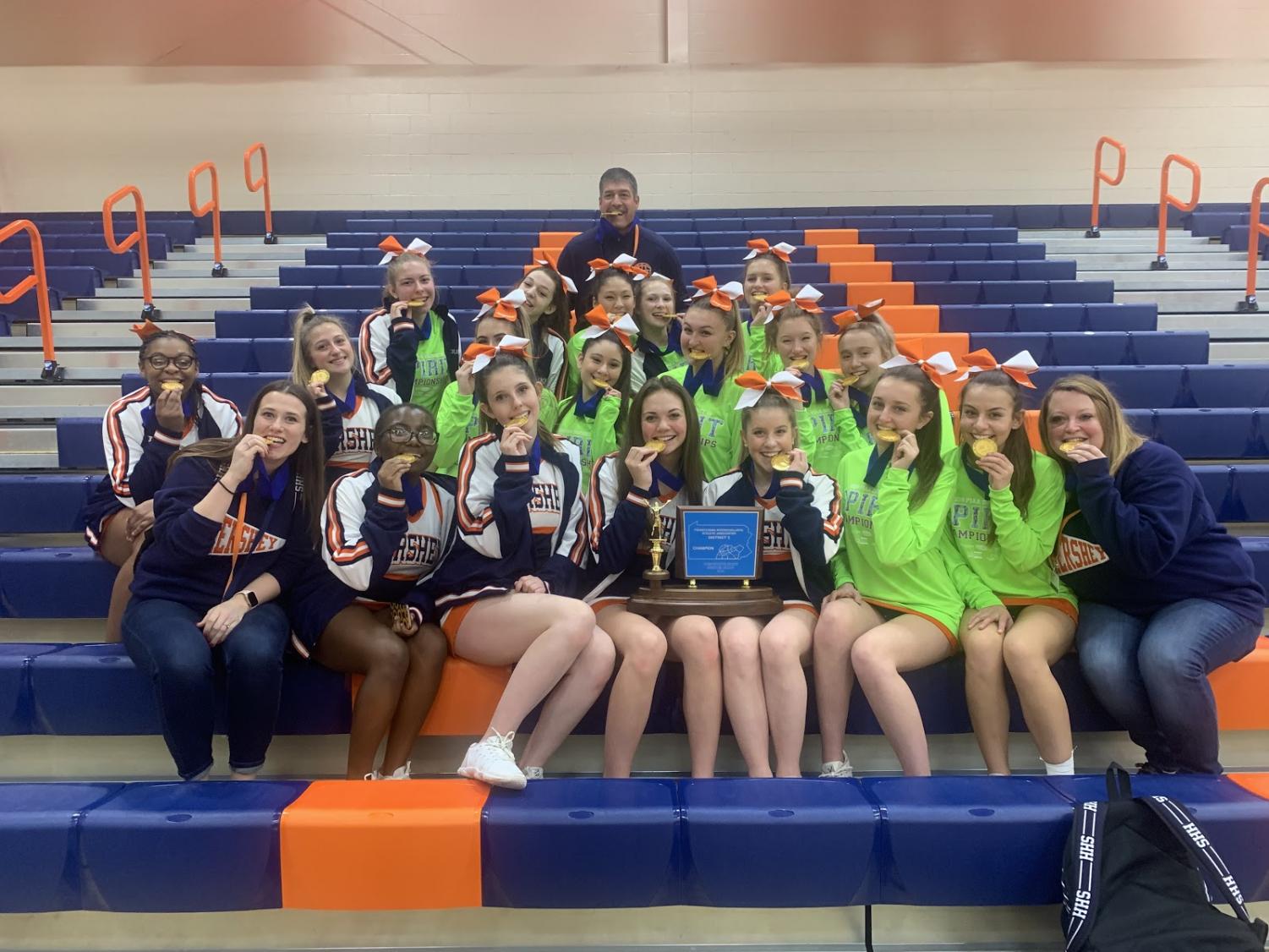 Hershey High School Cheerleaders Win District Championship The
