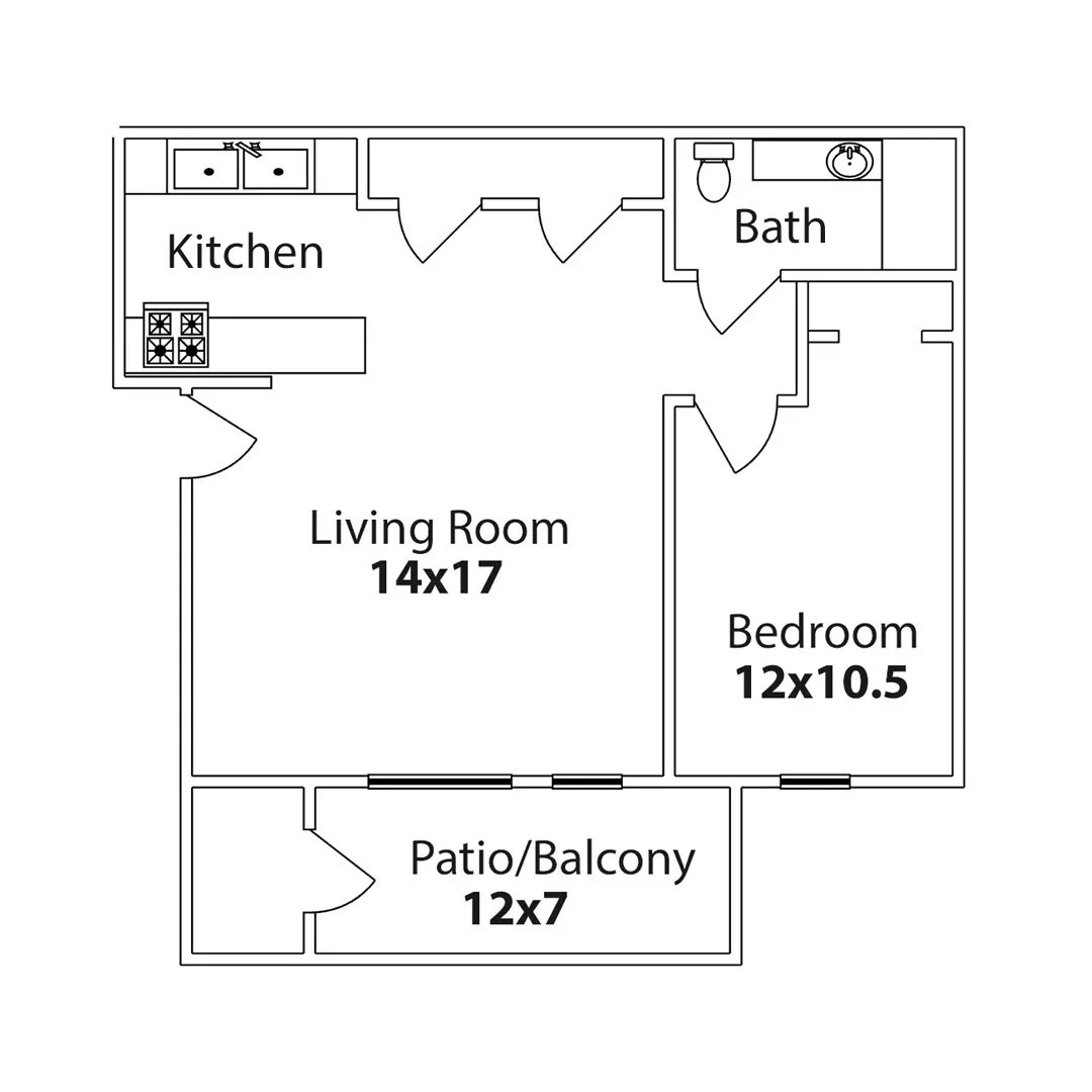 Floor Plans Courts of Colfax Apartments