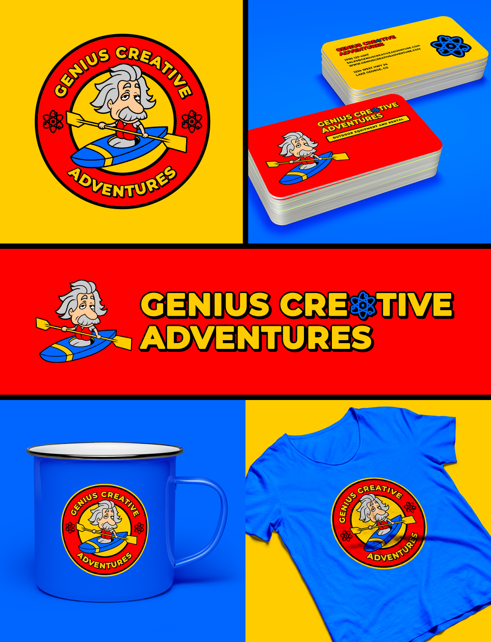 Albert Einstein Logo Design Hifive Design