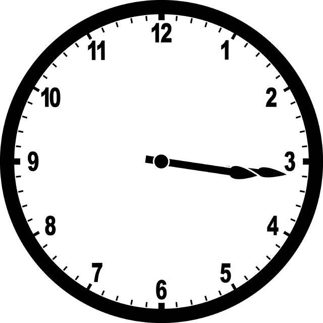 At what time in minutes between 3o clock and 4oclock both the needles