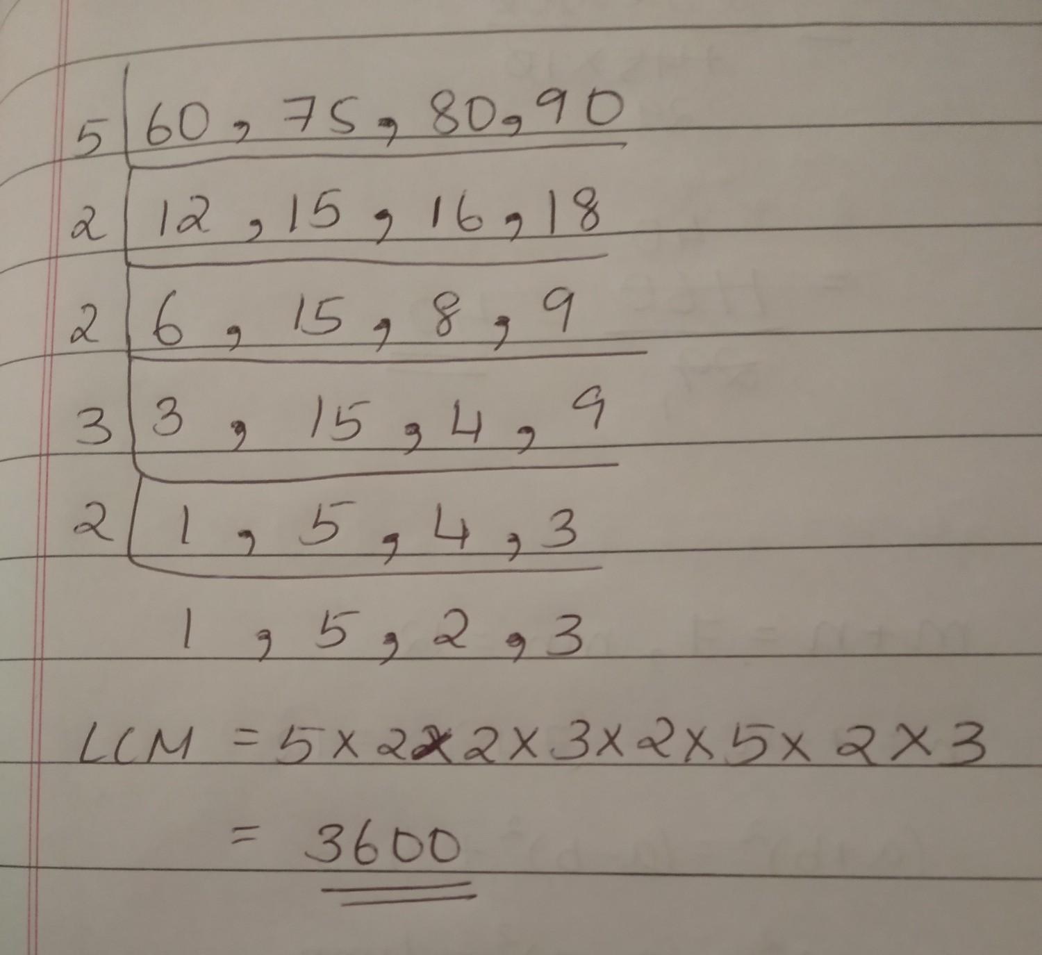 Prime Factorization Of 90 By Division Method Math Prime Numbers Lcm