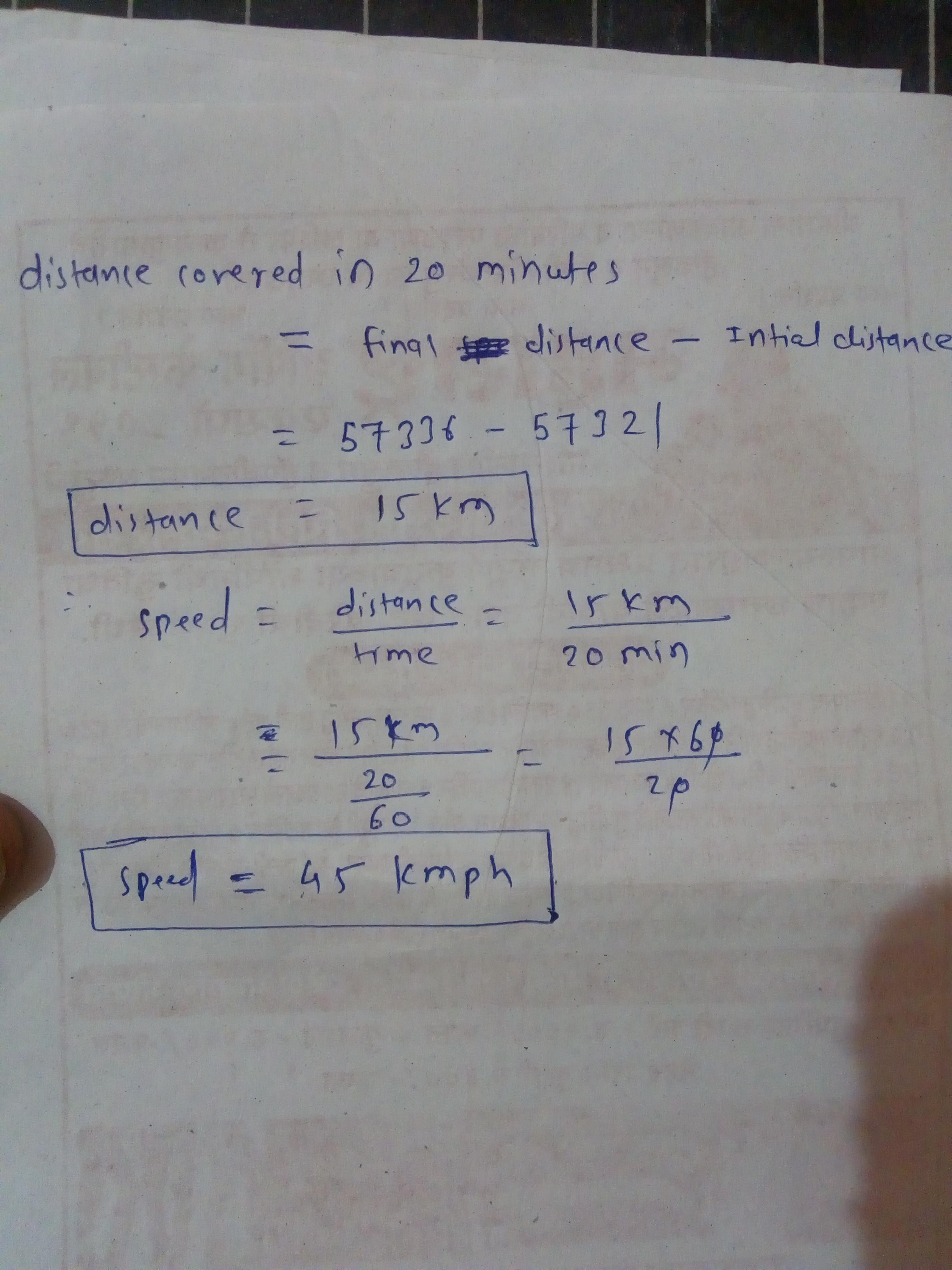 The odometer of a car reads 57321.0 km when the clock shows the time 08