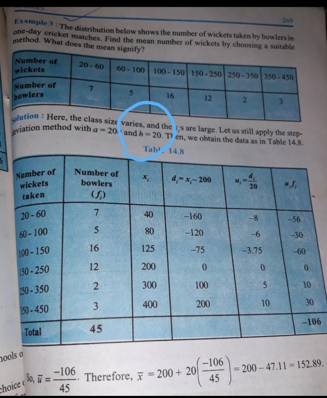 hey mate need help please explain why the class size has been taken 20