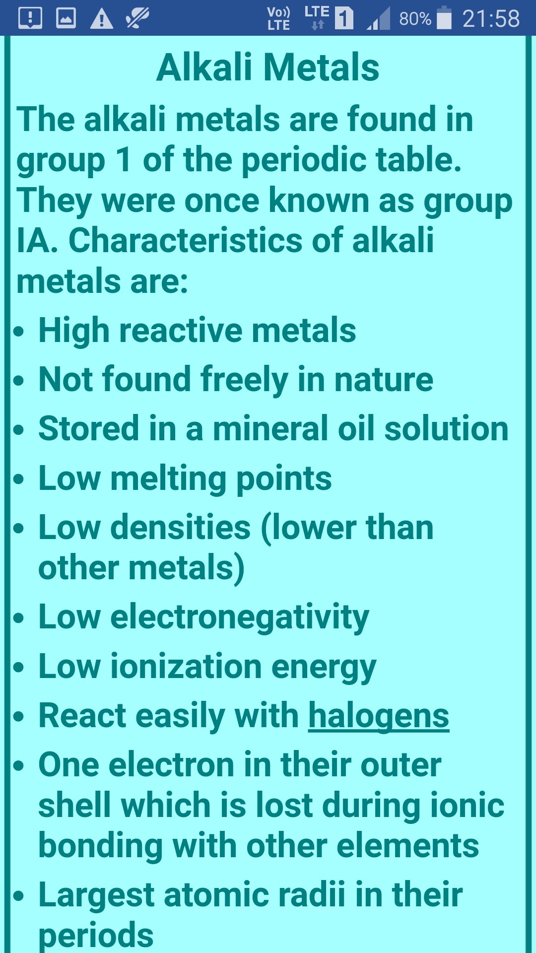 Alkali metals are good conductors of electricity. Brainly.in