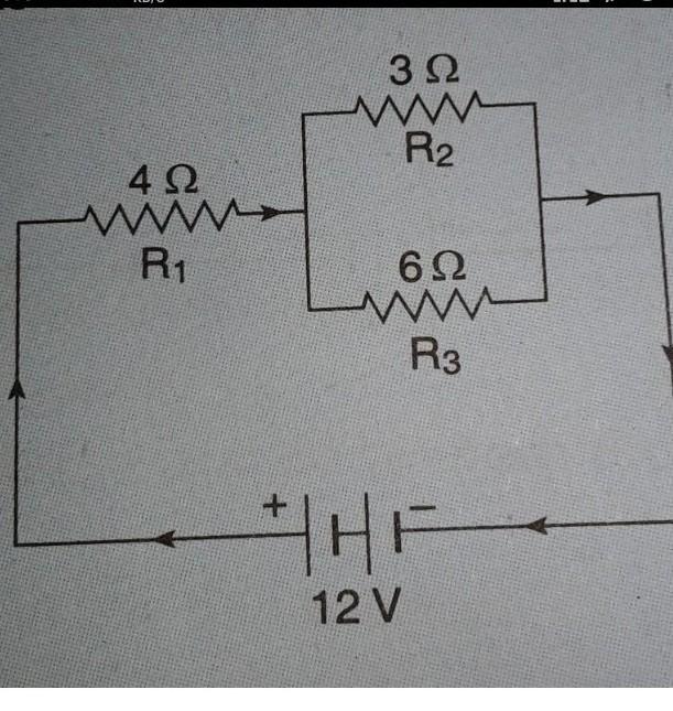 The circuit diagram given shows the combination of r1 r2 r3 FIND (1
