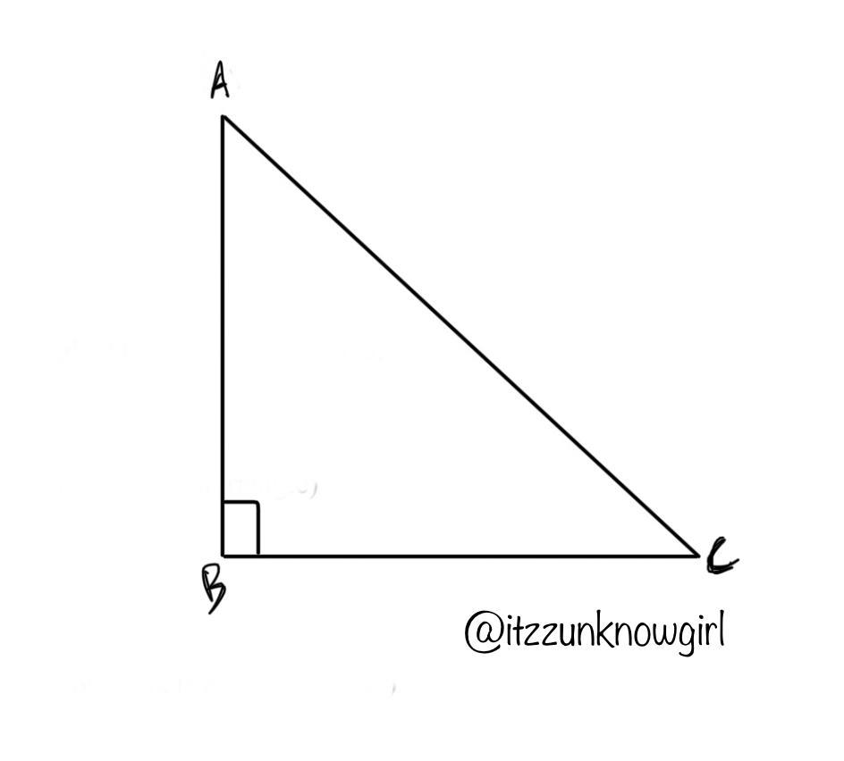 Show that in a right angled triangle, the hypotenuse is the longest