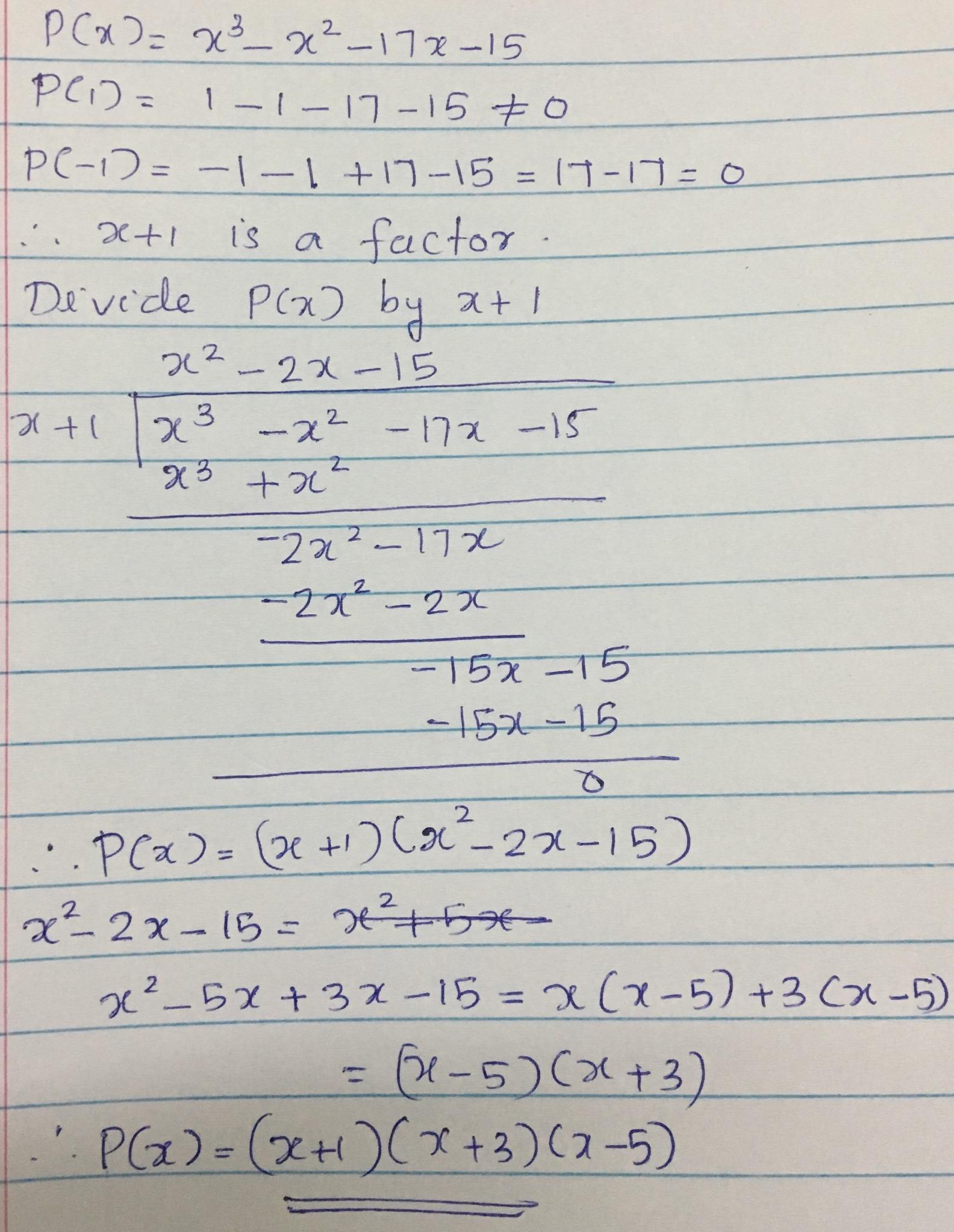 factorise x^3x^217x15 brainxx.in