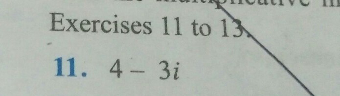 Find the multiplicative inverse of 4 3i Brainly.in