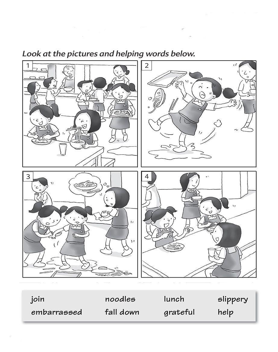 story writing take clues from the visual and write a story with a title