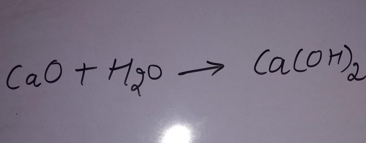 Calcium Blog Calcium Oxide With Water Balanced Equation