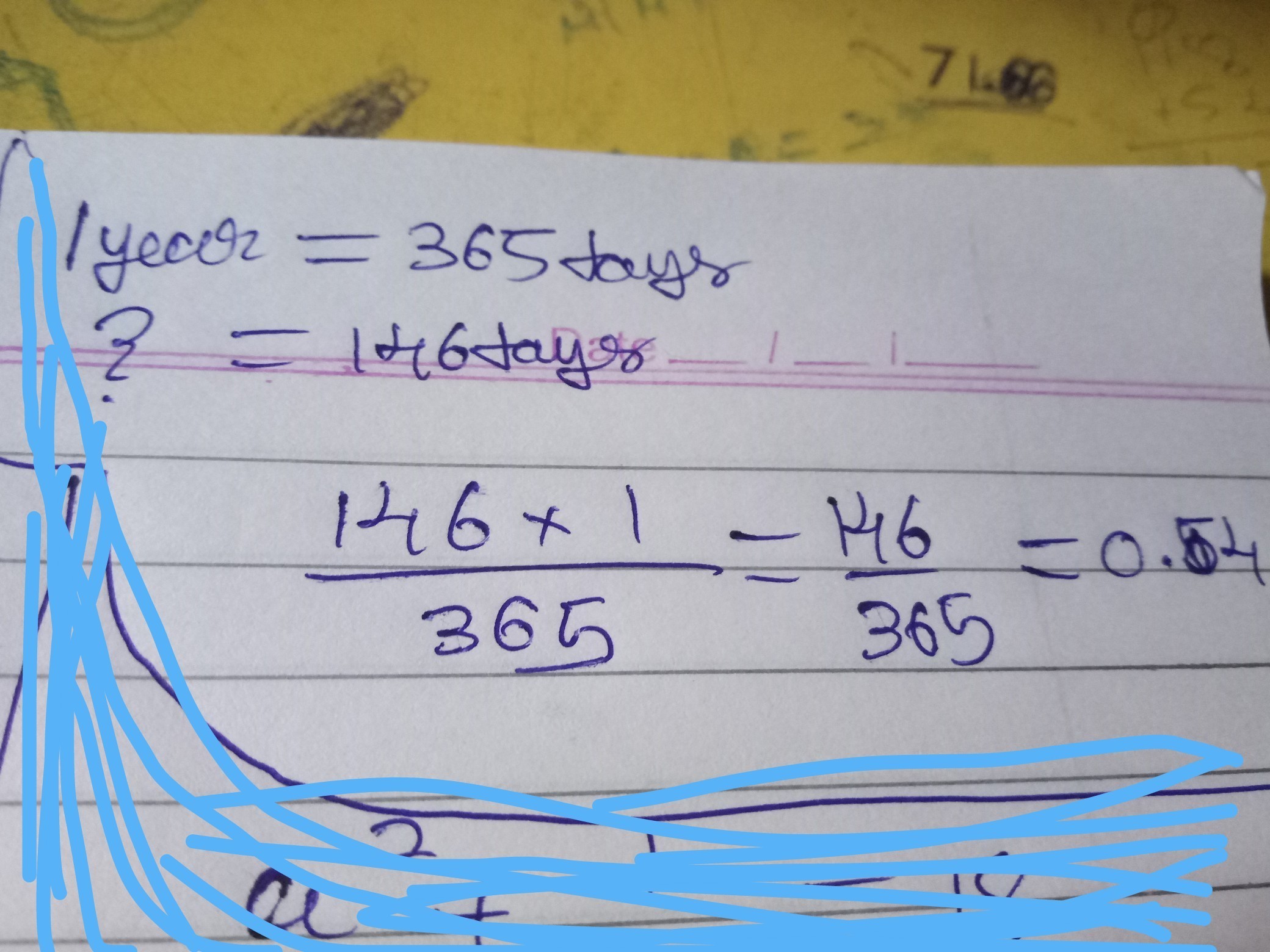 How To Convert 146 days into years (Fraction) Brainly.in