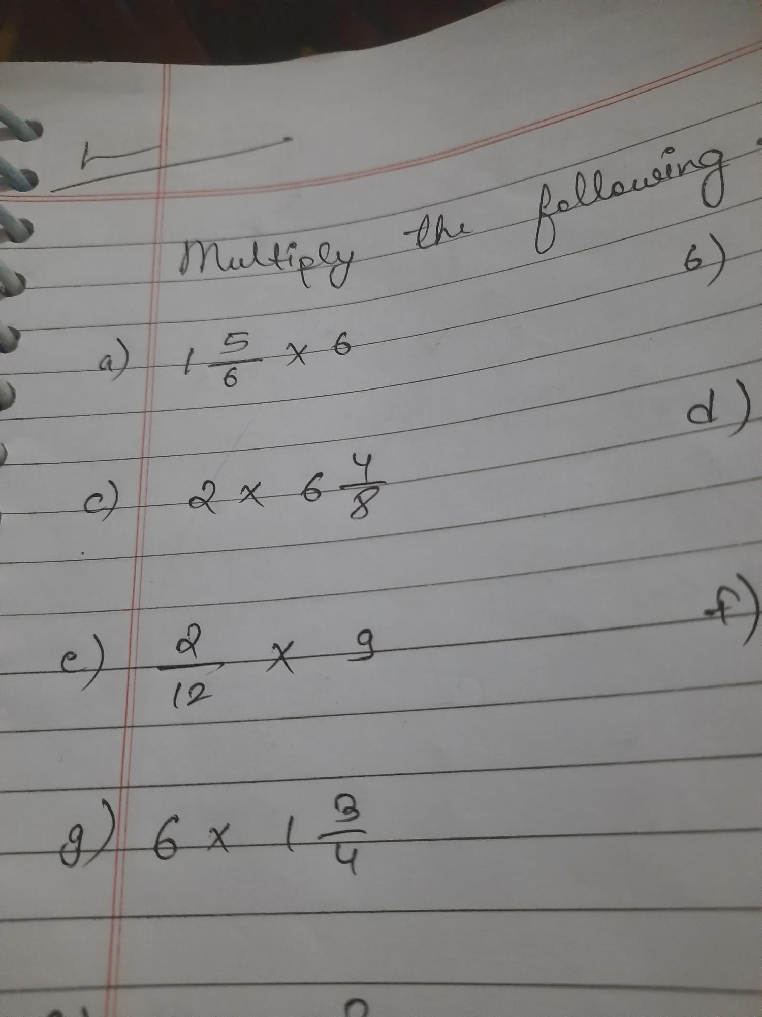 1 5 /6 × 6 = what is the answer Brainly.in