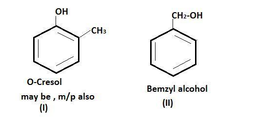 Two aromatic compounds having formula c7H8o participate in FeCl3 test