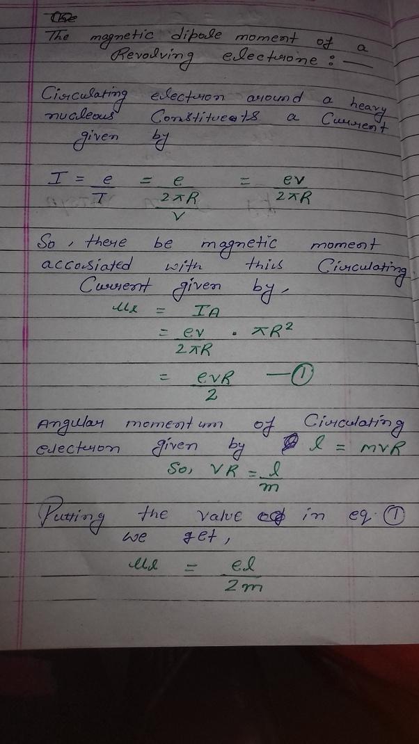 Define the term dipole moment of a current loop. write the