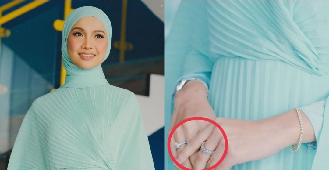Nabila Razali tayang cincin pula, betul ke bertunang?