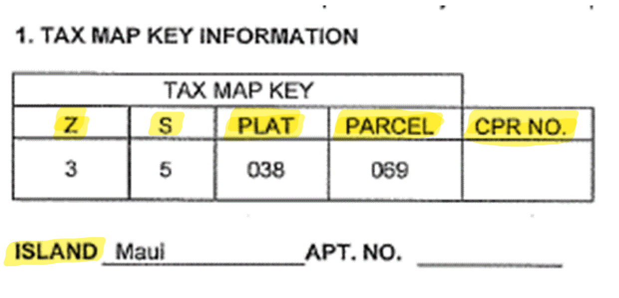TMK (Tax Map Key) Basics HiCentral MLS Knowledge Base