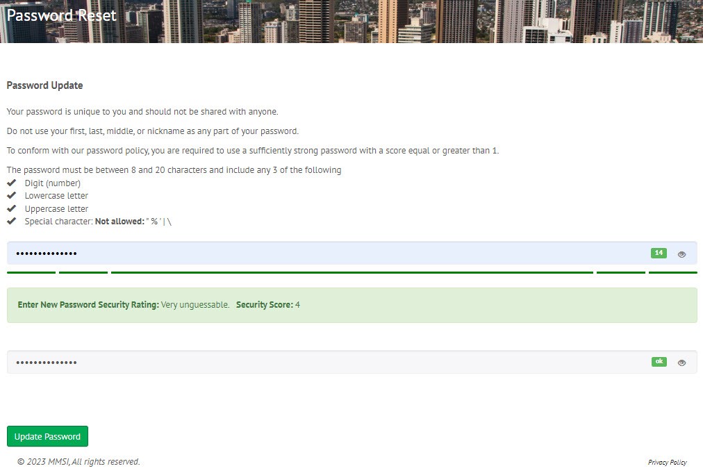 Member Portal Password Page HiCentral MLS Knowledge Base