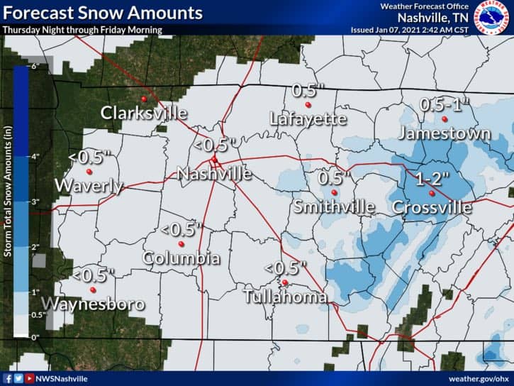 Thursday, January 7, 2021 Hickman Severe Weather Hickman County TN