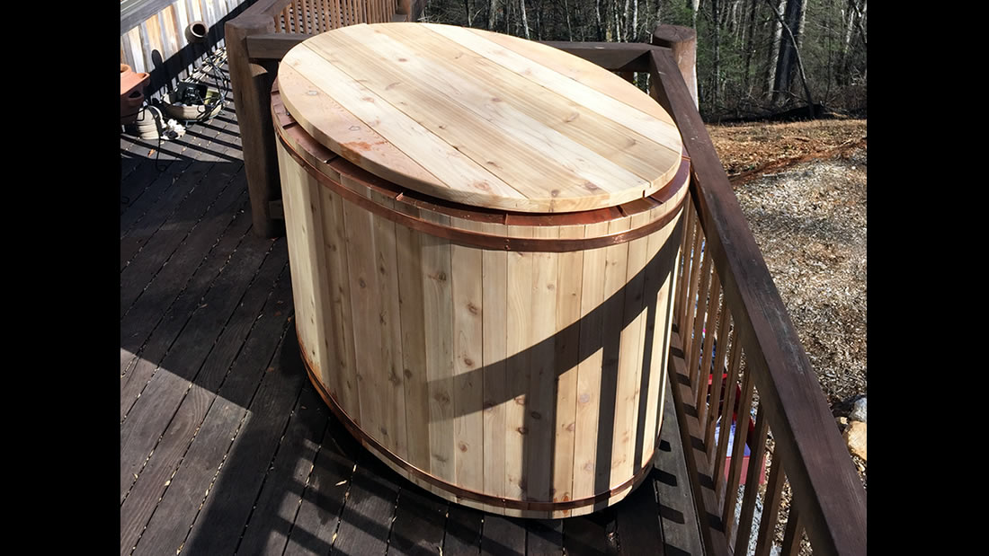 solar heated hot tub Hickory Nut Forest
