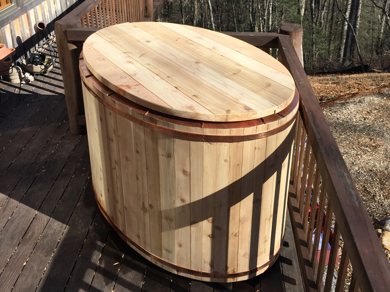SolarHeated Hot Tub Hickory Nut Forest