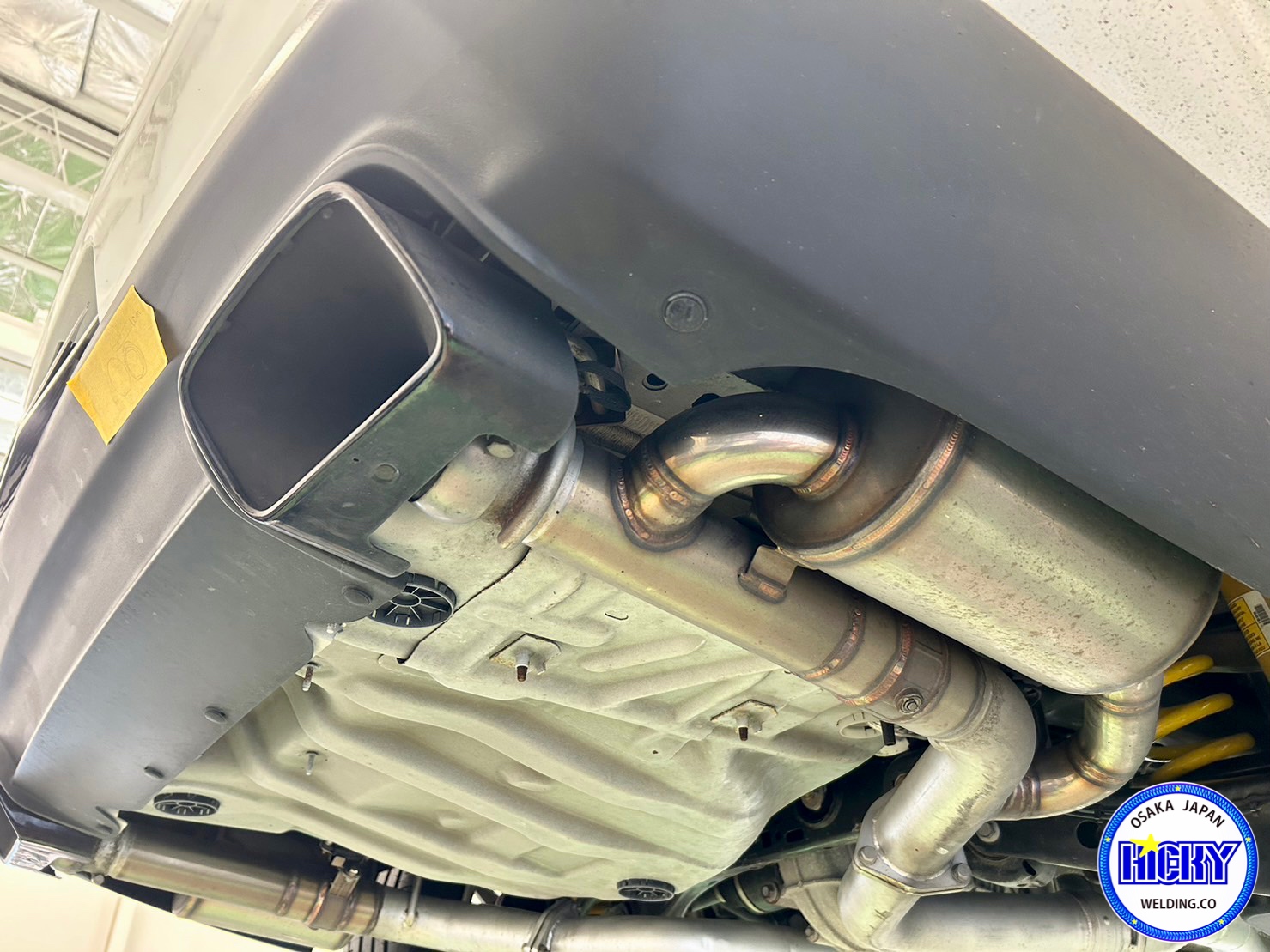 Dodge Challenger ダッジ チャレンジャー 5.7 RT 2018 ワンオフ マフラーカッター製作 可変バルブマフラー製作 リヤ