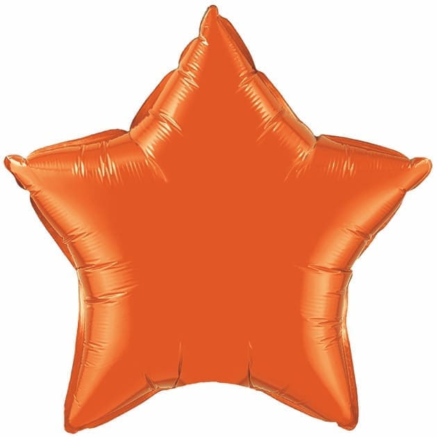 18" Orange Star Hico Balloons