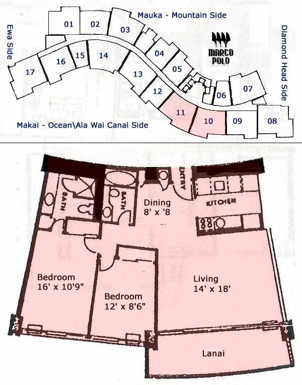 Marco Polo Honolulu, Hawaii Condo by